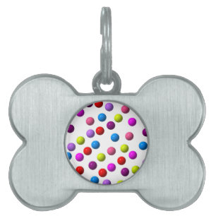 Funny Dots Pet ID Tag