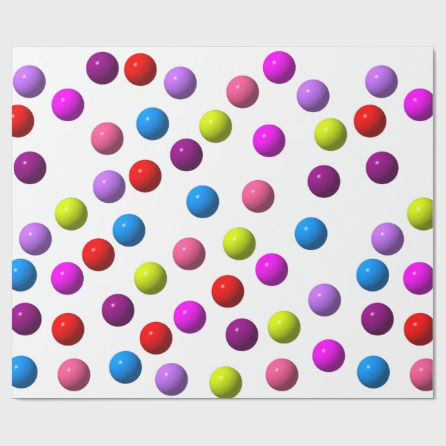 Funny Dots Wrapping Paper (Flat)
