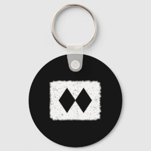 Funny Double Black Diamonds Ski Snowboard Skiing S Key Ring