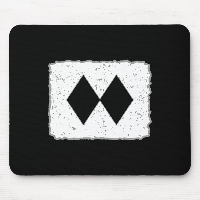 Funny Double Black Diamonds Ski Snowboard Skiing S Mouse Pad (Front)
