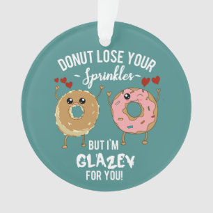 Funny Doughnut Boyfriend Girlfriend Wife Husband Ornament