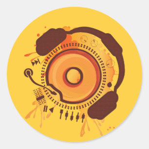 Funny_Doughnut Classic Round Sticker