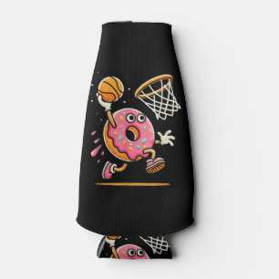 Funny Doughnut Dunking Basketball Food Champ Sport Bottle Cooler