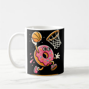 Funny Doughnut Dunking Basketball Food Champ Sport Coffee Mug