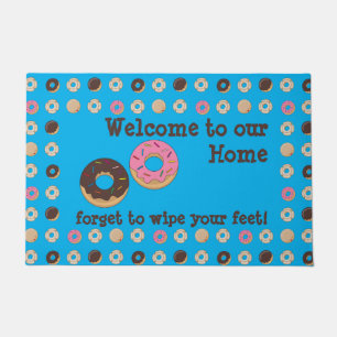 Funny Doughnut Forget to Wipe Your Feet Doormat