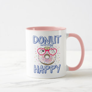 Funny Doughnut Lover Kitty Cat Lover Attitude Life Mug