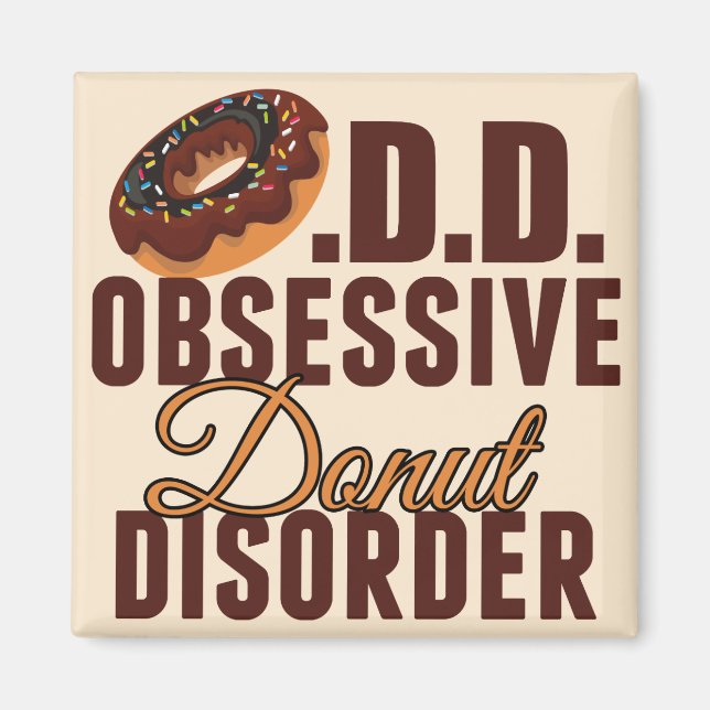 Funny Doughnut Magnet (Front)