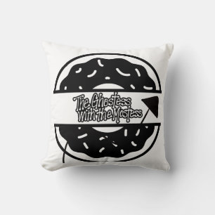 Funny Doughnut Throw Pillow 