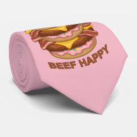 Funny Doughnut Worry Beef Happy Bacon Cheeseburger