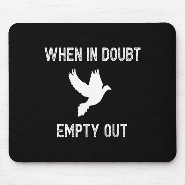 Funny Dove Hunter For Hunters - Bird Gift Tee Idea Mouse Pad (Front)