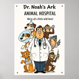 Funny Dr. Noah's Ark Poster