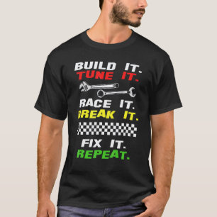 Funny Drag Race Race Mechanic Car Fan Motorsport T-Shirt