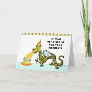Funny Dragon Birthday Card