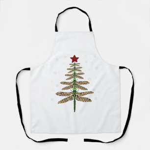 Funny Dragonfly christmas tree ornaments leopard Apron