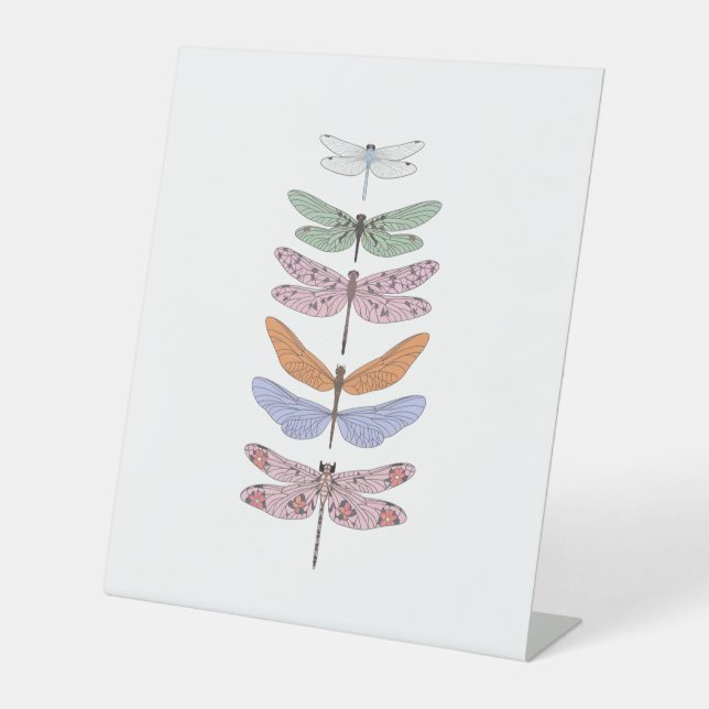 funny dragonfly pedestal sign (Front)