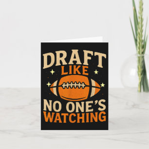 Funny Draught Like ’s Watching Fantasy Football Da Card