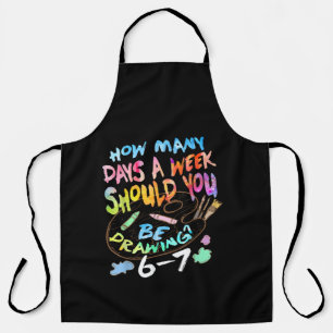 Funny Drawing Sketching Artist Apron