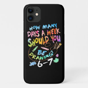 Funny Drawing Sketching Artist iPhone 11 Case