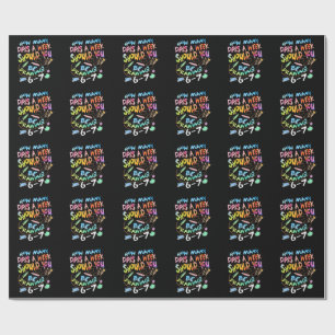 Funny Drawing Sketching Artist Wrapping Paper