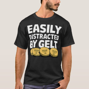 Funny Dreidel Gelt Chanukah Jewish Menorah Hanukka T-Shirt