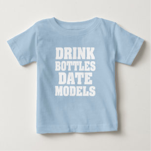 Funny Drink Bottles Date Models baby boy shirt