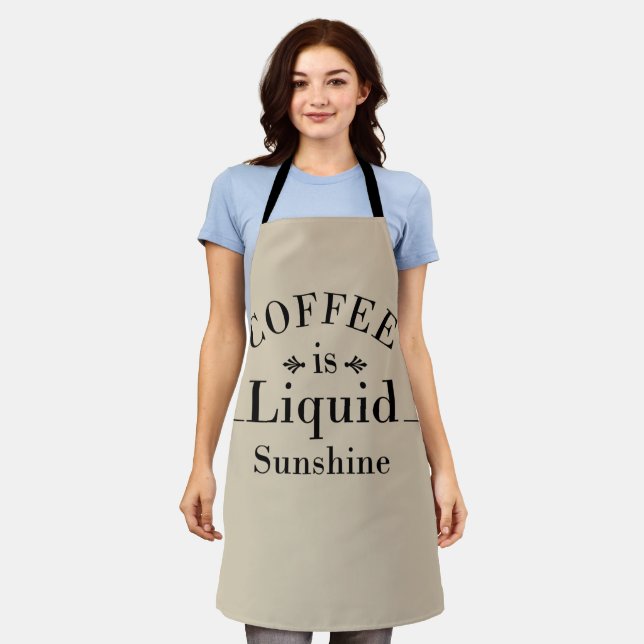 funny drinker sayings about coffee apron (Worn)