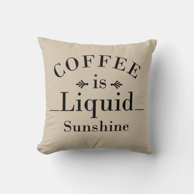 funny drinker sayings about coffee cushion (Front)