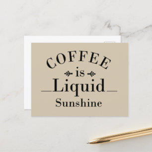 funny drinker sayings about coffee holiday postcard