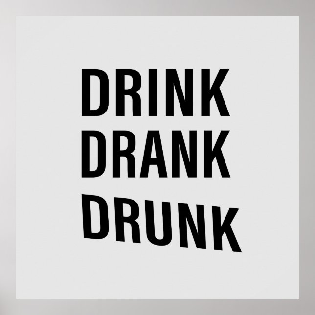 Funny drinking sayings about whiskey drinker poster (Front)