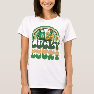 funny drinking St Patricks day rainbow beer gnomie T-Shirt