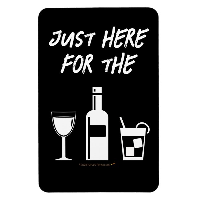 Funny Drinks Cruise Ship Stateroom Door Marker Magnet (Vertical)