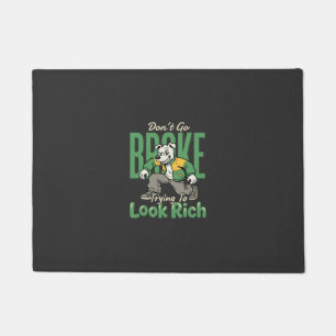 Funny Drip Dog Money Quote Doormat