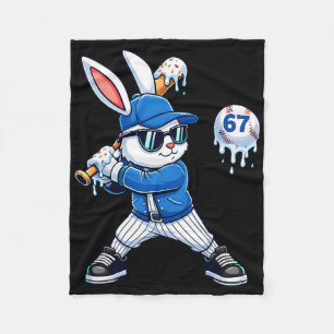 Funny Dripping Drip Sell Rabbit Bunny Easter Men B Fleece Blanket