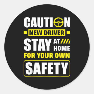Funny Driver's License New Driver Classic Round Sticker
