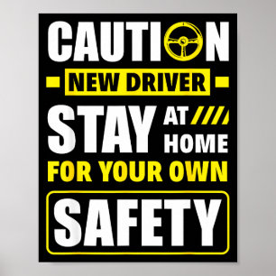 Funny Driver's License New Driver  Poster