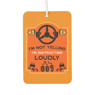 Funny Driving Instructor Gift Car Air Freshener