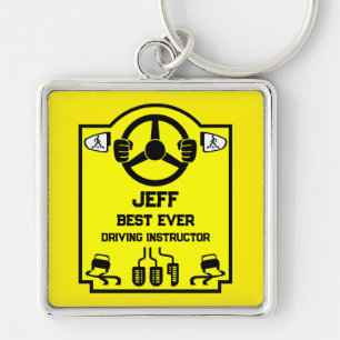 Funny Driving Instructor Gift Key Ring