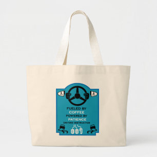 Funny Driving Instructor Gift Large Tote Bag