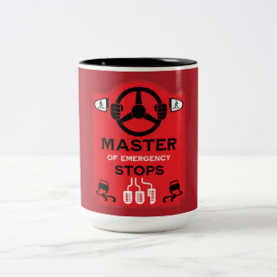 Funny Driving Instructor Gift Two-Tone Coffee Mug