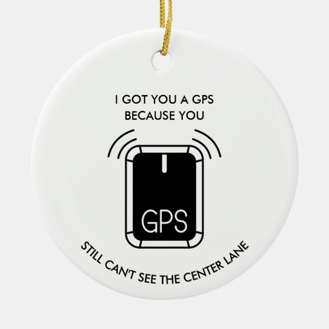 Funny Driving or bowling, Sarcastic gift Ceramic Ornament (Front)