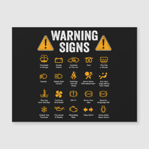 Funny Driving Warning Signs 101 Auto Mechanic Gift