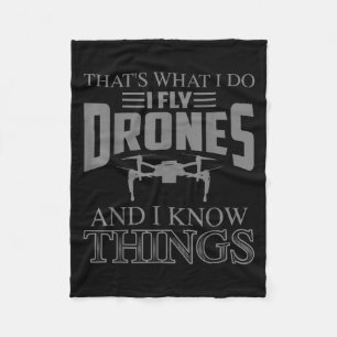 Funny Drone Art For Men Women Boys Drone Racing Dr Fleece Blanket