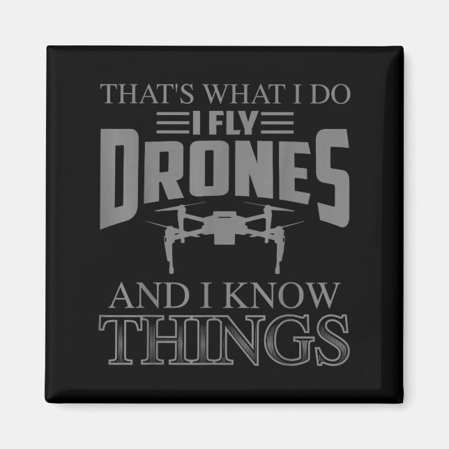 Funny Drone Art For Men Women Boys Drone Racing Dr Magnet (Front)