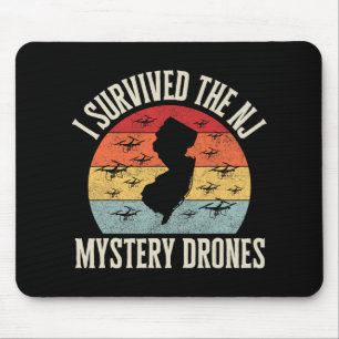 Funny Drone Lover I Survived The New Jersey Myster Mouse Pad