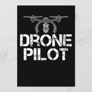 Funny Drone Pilot for Drone Flying Invitation