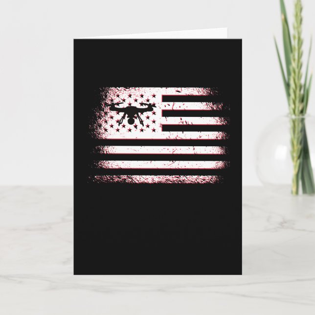 Funny Drone Pilot Gifts Drone Lover Quadcopter FPV Card (Front)