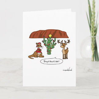 Funny Drop It Like It's Hot Christmas Card