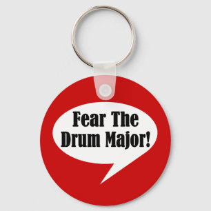 Funny Drum Major Key Ring