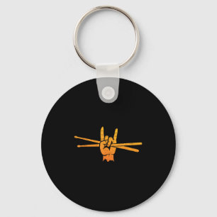 Funny Drummer Art For Men Women Kids Drumming Love Key Ring