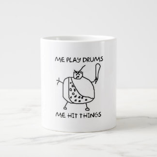 Funny Drummer Caveman Me Hit Things Coffee Mugs